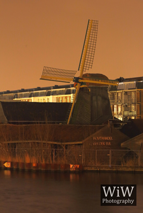 Otter Windmolen Amsterdam Nacht amsterdambynight